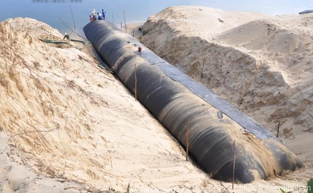 Quy trình thi công ống địa kỹ thuật chống xói lở bờ biển